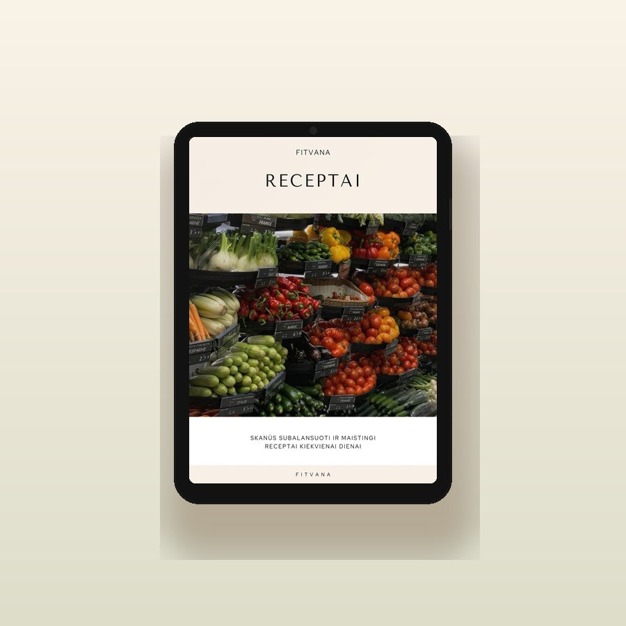 Fitvana Receptai — Skaitmeninis Mitybos Vadovas